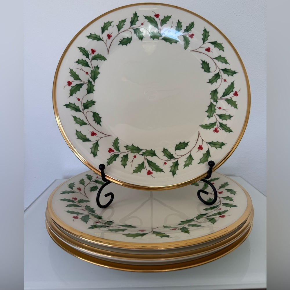Lenox Holiday Dinner Plates – Set of 4 Made In USA